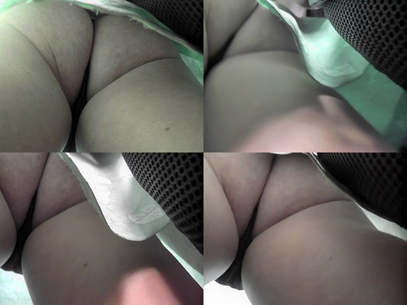 576px x 432px - Flabby ass under a thong in a hot upskirt porn